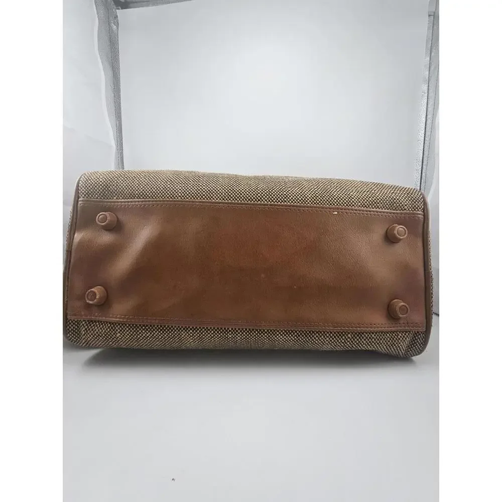 ​Vintage Samsonite Tapestry Duffle Bag Shoulder Strap 14 x 8.in Tweed Pattern
